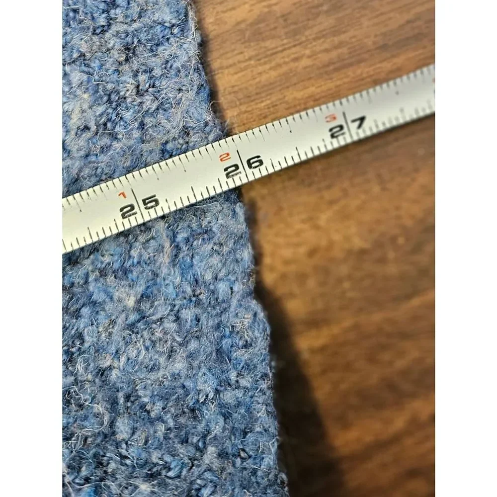 Appleseeds Blue Fuzzy Cardigan Womens Large - Picture 9 of 9